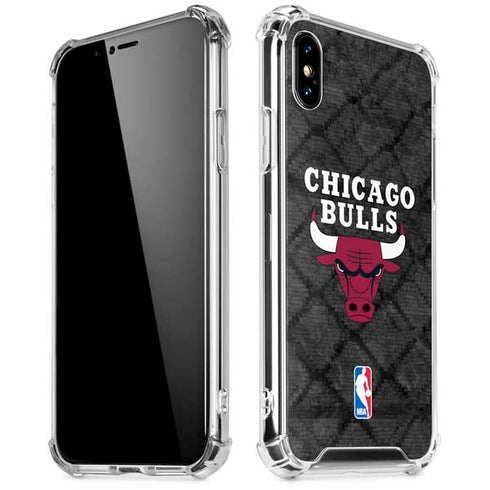 NBA Chicago Bulls Dark Rust iPhone XS Max Clear Case