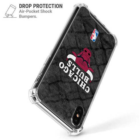 NBA Chicago Bulls Dark Rust iPhone XS Max Clear Case