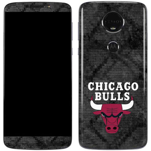 NBA Chicago Bulls Dark Rust Moto E5 Plus Skin