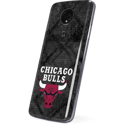NBA Chicago Bulls Dark Rust Moto E5 Plus Skin