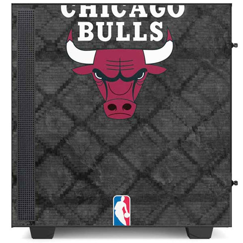 NBA Chicago Bulls Dark Rust NZXT H510 Compact ATX Mid-Tower Case Skin