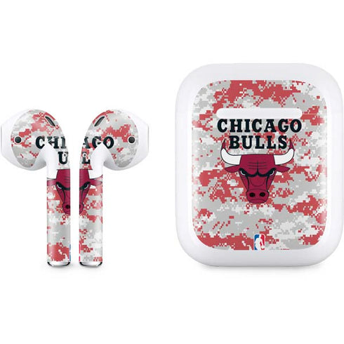 NBA Chicago Bulls Digi Camo Apple AirPods Skin