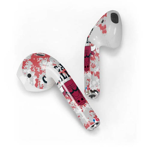NBA Chicago Bulls Digi Camo Apple AirPods Skin