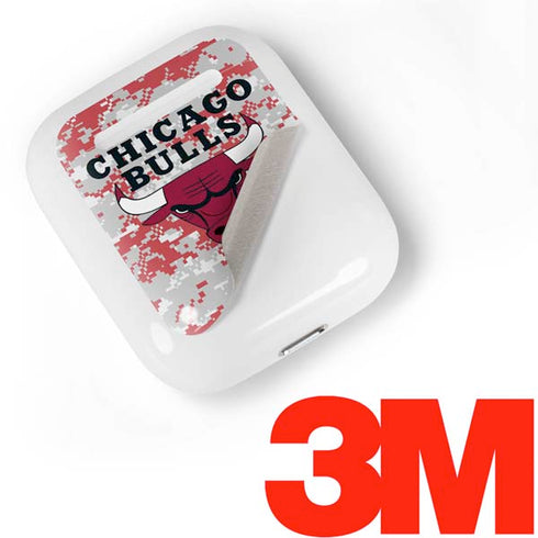 NBA Chicago Bulls Digi Camo Apple AirPods Skin