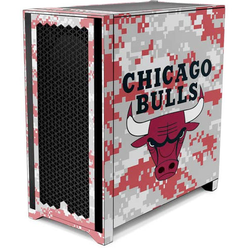 NBA Chicago Bulls Digi Camo Corsair 4000D Tempered Glass Mid-Tower ATX Case Skin
