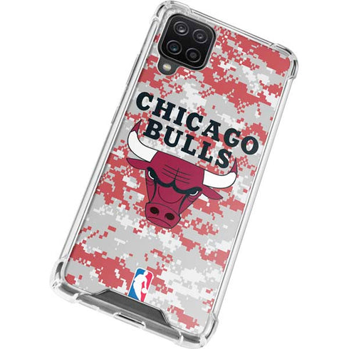 NBA Chicago Bulls Digi Camo Galaxy A12 Clear Case