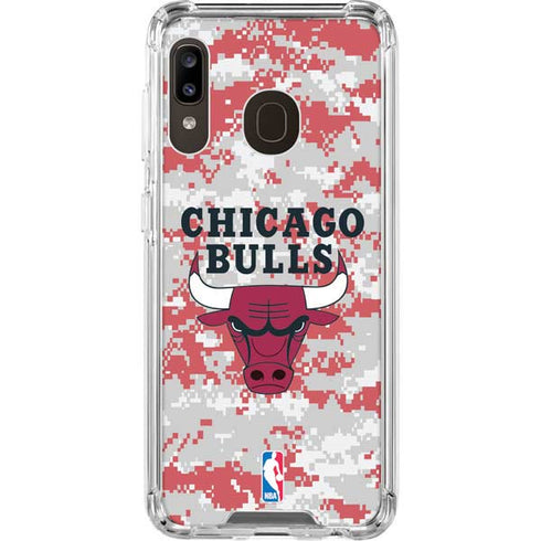 NBA Chicago Bulls Digi Camo Galaxy A30 Clear Case