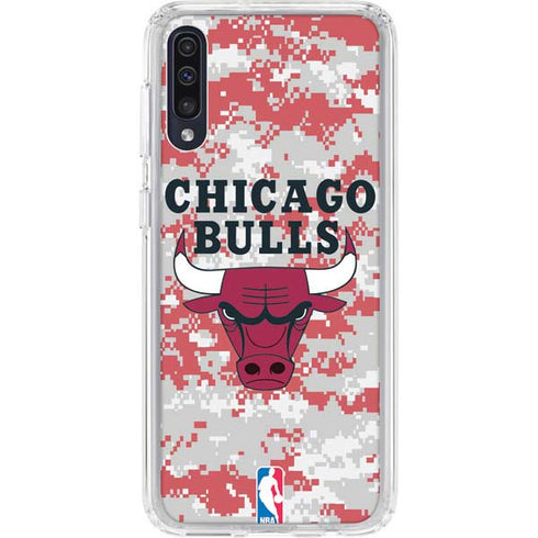 NBA Chicago Bulls Digi Camo Galaxy A50 Clear Case