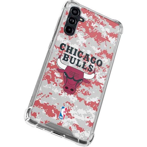NBA Chicago Bulls Digi Camo Galaxy A54 5G Clear Case
