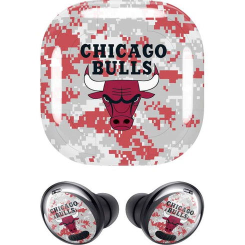 NBA Chicago Bulls Digi Camo Galaxy Buds Pro Skin