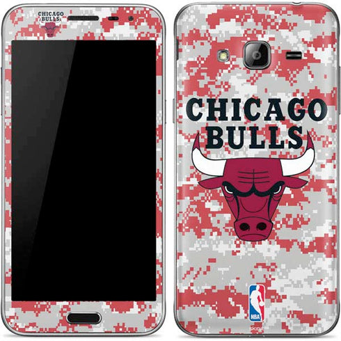 NBA Chicago Bulls Digi Camo Galaxy J3 Skin