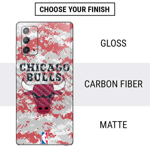 NBA Chicago Bulls Digi Camo Galaxy Note20 5G Skin