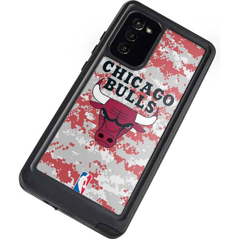 NBA Chicago Bulls Digi Camo Galaxy Note20 5G Waterproof Case
