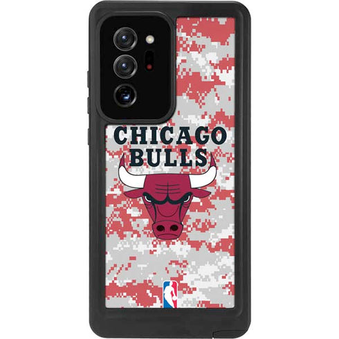 NBA Chicago Bulls Digi Camo Galaxy Note20 Ultra 5G Waterproof Case