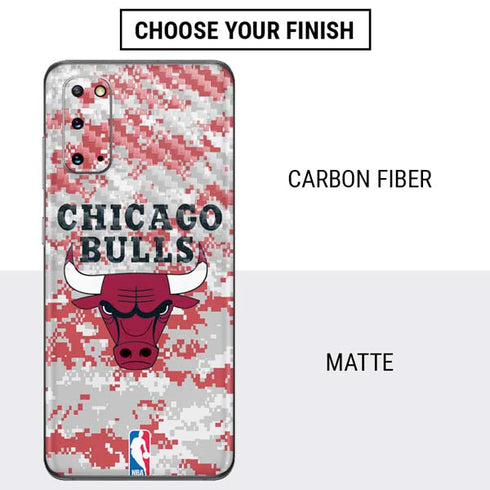 NBA Chicago Bulls Digi Camo Galaxy S20 Skin