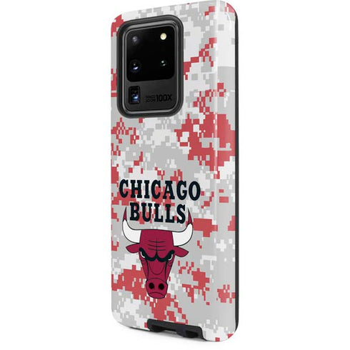 NBA Chicago Bulls Digi Camo Galaxy S20 Ultra 5G Pro Case