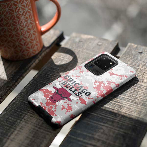 NBA Chicago Bulls Digi Camo Galaxy S20 Ultra 5G Pro Case