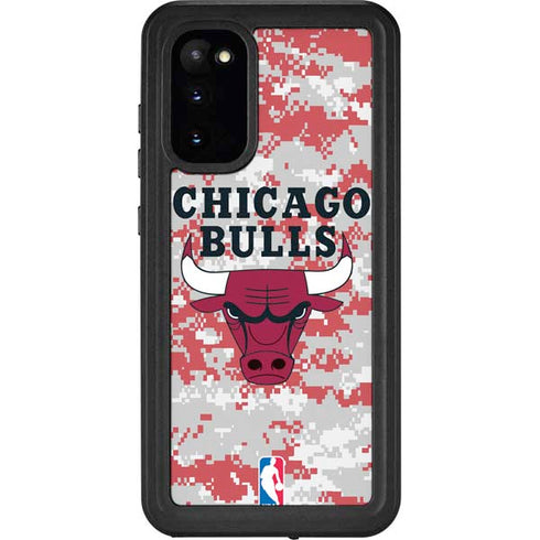 NBA Chicago Bulls Digi Camo Galaxy S20 Waterproof Case