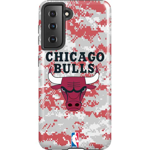 NBA Chicago Bulls Digi Camo Galaxy S21 5G Pro Case