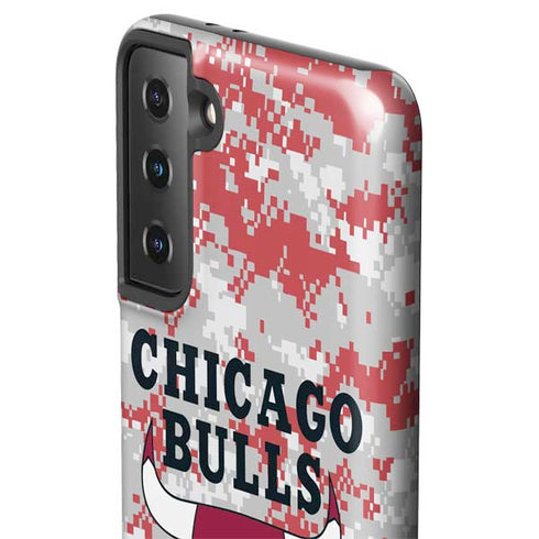 NBA Chicago Bulls Digi Camo Galaxy S21 FE Pro Case