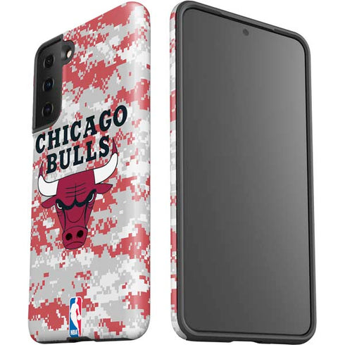 NBA Chicago Bulls Digi Camo Galaxy S21 FE Pro Case