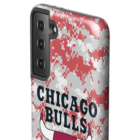 NBA Chicago Bulls Digi Camo Galaxy S21 Plus 5G Pro Case