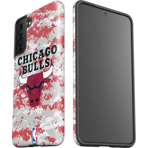 NBA Chicago Bulls Digi Camo Galaxy S21 Plus 5G Pro Case