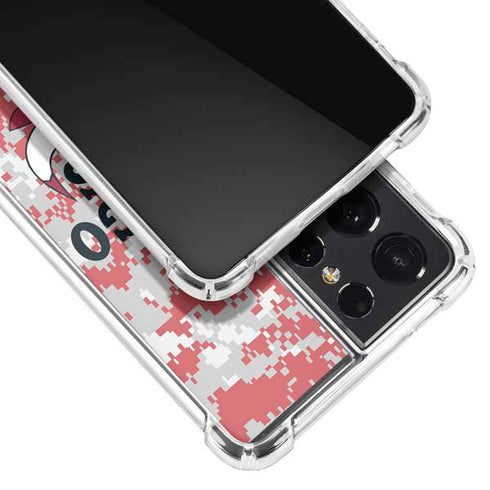 NBA Chicago Bulls Digi Camo Galaxy S21 Ultra 5G Clear Case