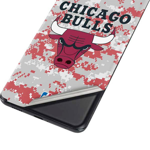 NBA Chicago Bulls Digi Camo Galaxy S21 Ultra 5G Skin