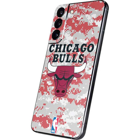 NBA Chicago Bulls Digi Camo Galaxy S22 Plus Skin