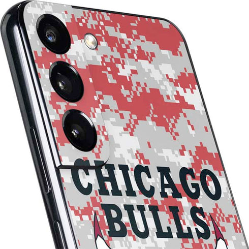 NBA Chicago Bulls Digi Camo Galaxy S22 Plus Skin