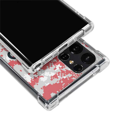 NBA Chicago Bulls Digi Camo Galaxy S22 Ultra Clear Case