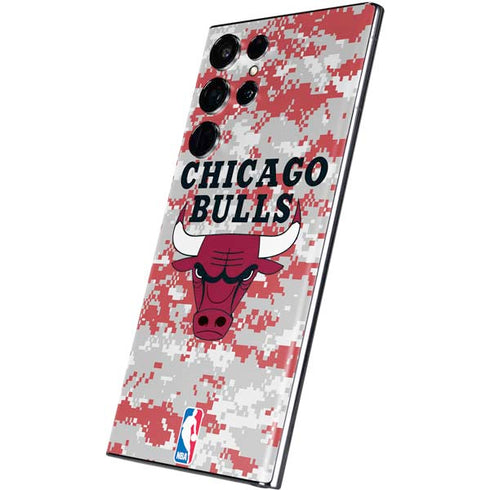 NBA Chicago Bulls Digi Camo Galaxy S22 Ultra Skin