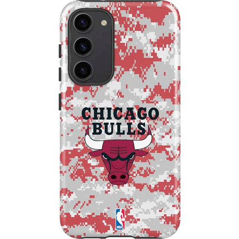 NBA Chicago Bulls Digi Camo Galaxy S23 Plus Pro Case