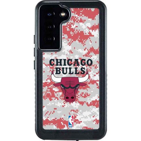 NBA Chicago Bulls Digi Camo Galaxy S23 Plus Waterproof Case