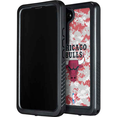 NBA Chicago Bulls Digi Camo Galaxy S23 Plus Waterproof Case