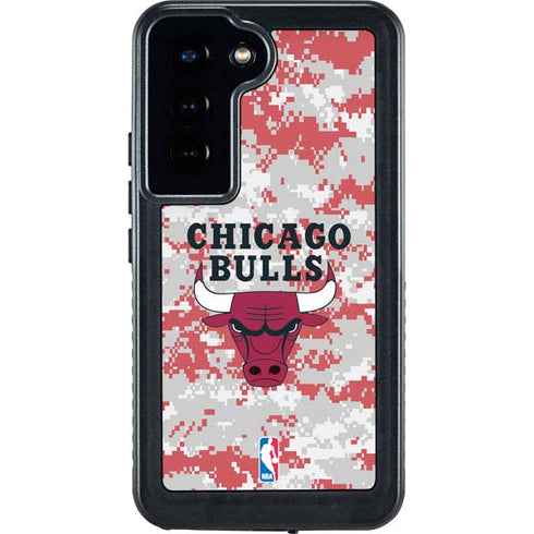 NBA Chicago Bulls Digi Camo Galaxy S23 Waterproof Case