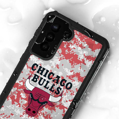 NBA Chicago Bulls Digi Camo Galaxy S23 Waterproof Case