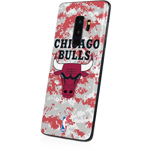 NBA Chicago Bulls Digi Camo Galaxy S9 Plus Skin