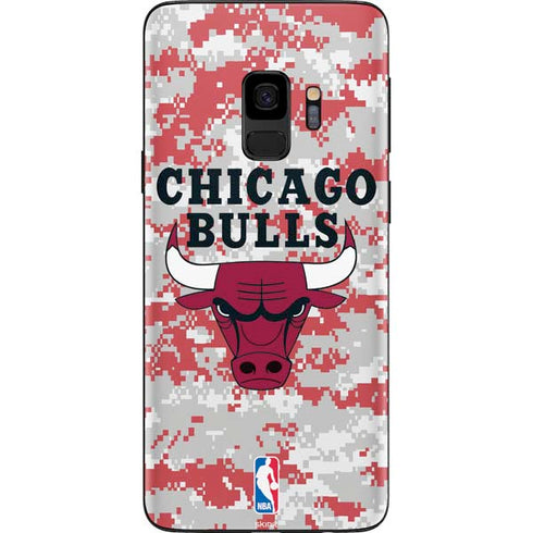 NBA Chicago Bulls Digi Camo Galaxy S9 Skin