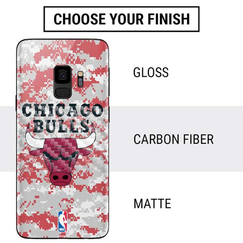 NBA Chicago Bulls Digi Camo Galaxy S9 Skin