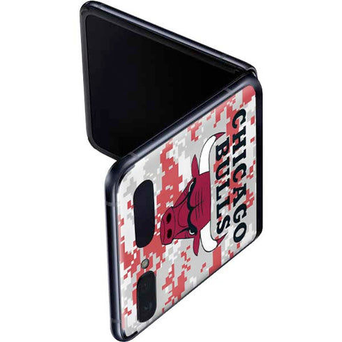 NBA Chicago Bulls Digi Camo Galaxy Z Flip Skin