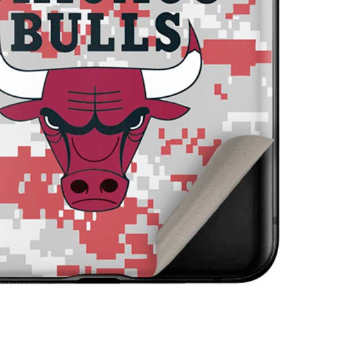 NBA Chicago Bulls Digi Camo Galaxy Z Flip Skin
