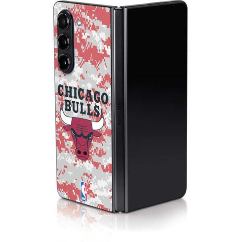 NBA Chicago Bulls Digi Camo Galaxy Z Fold5 5G Skin