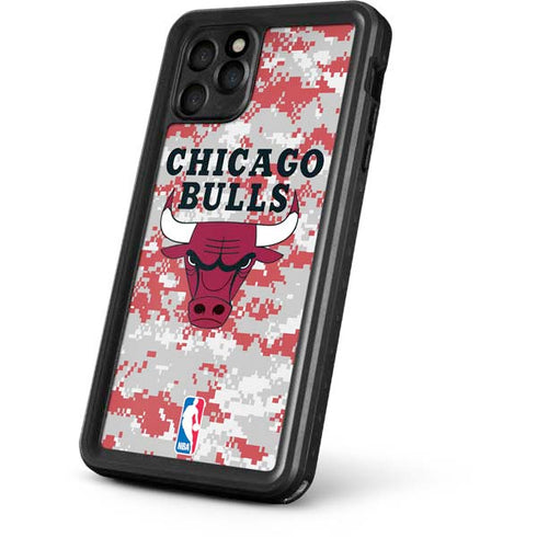 NBA Chicago Bulls Digi Camo iPhone 11 Pro Waterproof Case