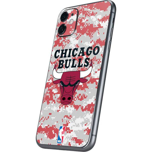 NBA Chicago Bulls Digi Camo iPhone 11 Skin