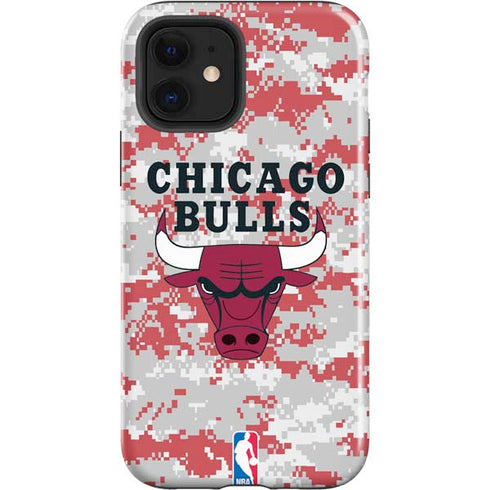 NBA Chicago Bulls Digi Camo iPhone 12 Impact Case