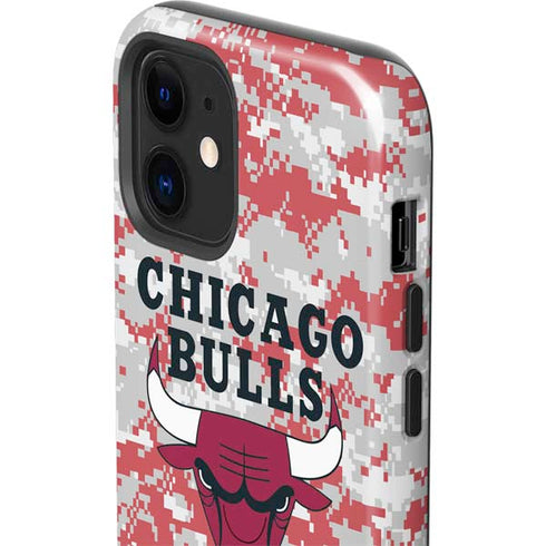 NBA Chicago Bulls Digi Camo iPhone 12 Impact Case