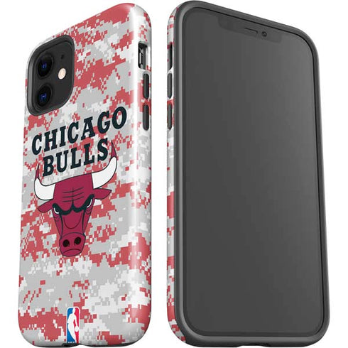 NBA Chicago Bulls Digi Camo iPhone 12 Impact Case