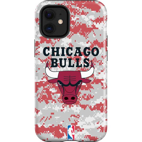 NBA Chicago Bulls Digi Camo iPhone 12 Mini Impact Case